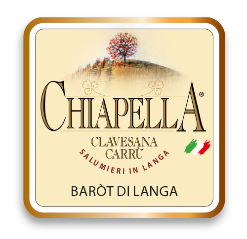 Etichetta Langhe baròt salami Chiapella