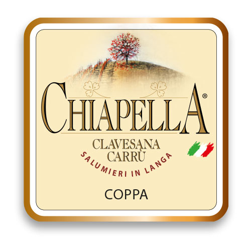 Etichetta Coppa (air-cured pork) Chiapella