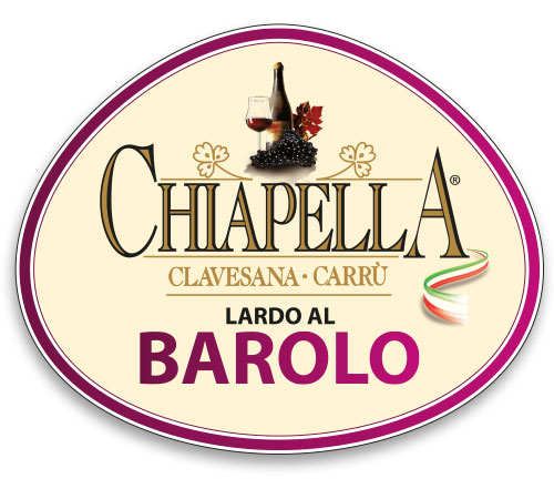Etichetta Lardo with Barolo wine Chiapella