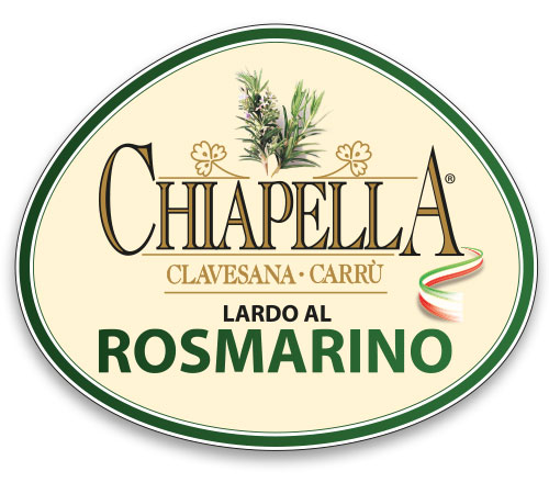 Etichetta Lardo al rosmarino Chiapella