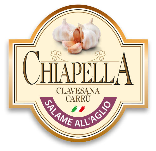Etichetta Salami with garlic Chiapella