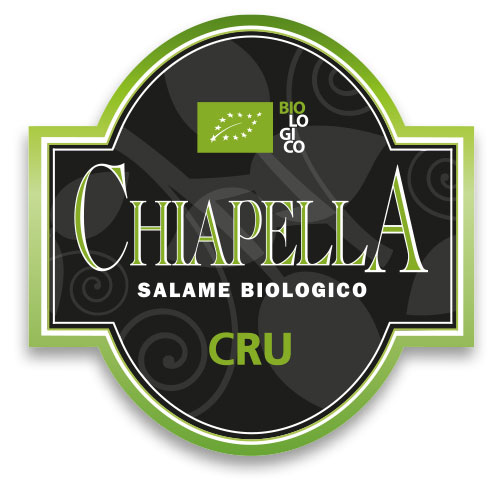 Etichetta Salame biologico di Langa Chiapella