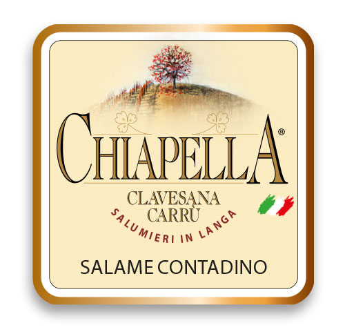 Etichetta Salame contadino Chiapella