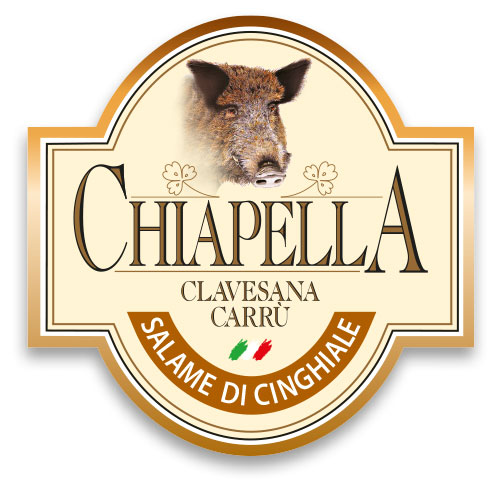 Etichetta Wild boar salami Chiapella