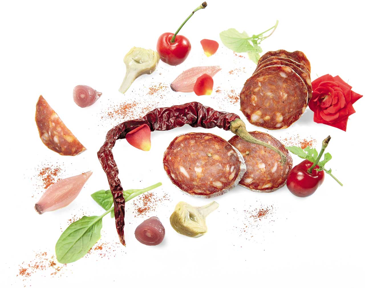 Salami with chilli