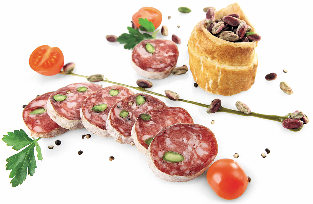 Salame con pistacchio