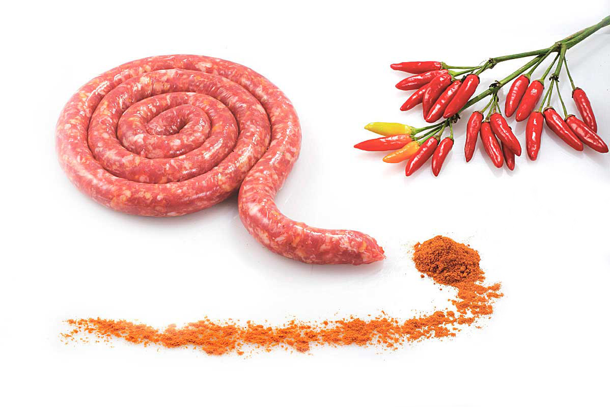 Sausage with chilli